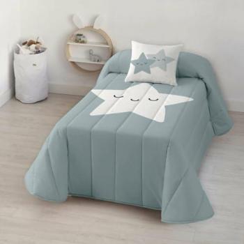 Colcha Infantil Bouti Algodón Nadir Azul 190 x 270 cm