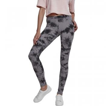 Urban Classics Ladies Biker Batik Leggings Leggings negro/gris M