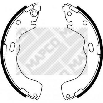 Kit de zapatas de freno MAPCO 8560 para frenos de tambor