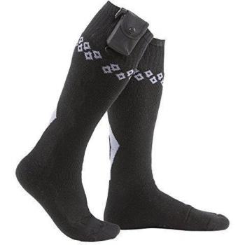 Recargable Climatizada Calcetines, Negro, color negro, tamaño Medium