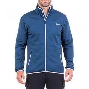 Jeep Stretch-J8W Sudadera, Hombre, Azul, Large