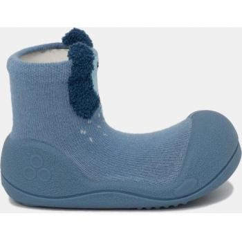 Calcetines-zapatillas Attipas Zootopia Elephant en color azul de algodón con diseño de elefante para bebé