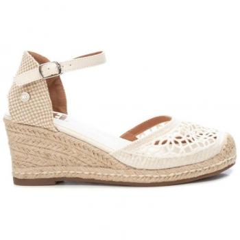 Alpargatas de mujer XTI 40985 blancas con suela de yute de 6 cm