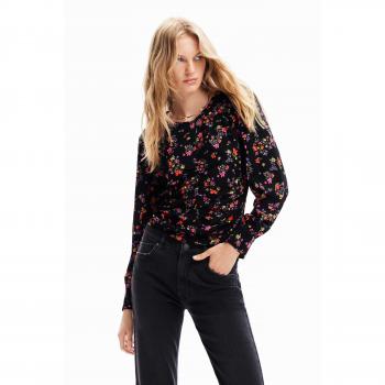 Blusa fruncida floral de Desigual