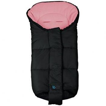 Altabebe Nordic Line - Saco de invierno para silla de paseo, 12-36 meses, color negro/rosa