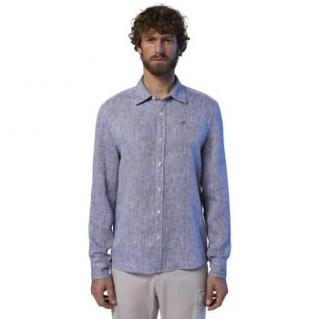 North Sails Men's Long Sleeve Casual Shirt - Size L, Dark Blue Regular Fit