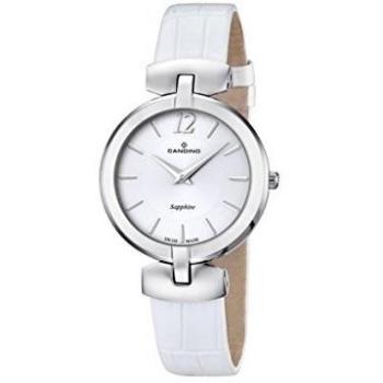 Reloj Candino para Mujer C4566 con Caja de Acero Inoxidable 316L y Correa de Cuero Blanca