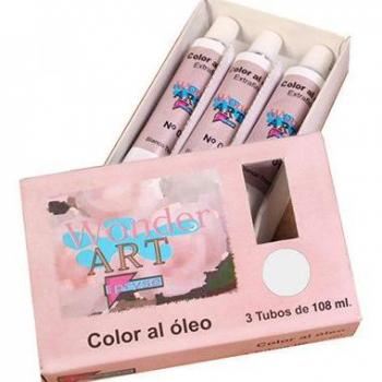 Pryse 6251002 - Pintura al óleo 108 ml Tubo Plata, Titan, Blanco