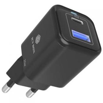 Cargador Universal de 2 Puertos 20W USB-C y USB-A, Carga Rápida, Protección contra Sobrecalentamiento y Sobretensión, IB-PS1020-PD