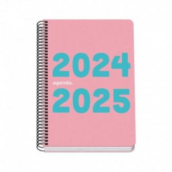 Agenda escolar Dohe Memory A5 - Día página - Papel 70g/m2 - Rosa