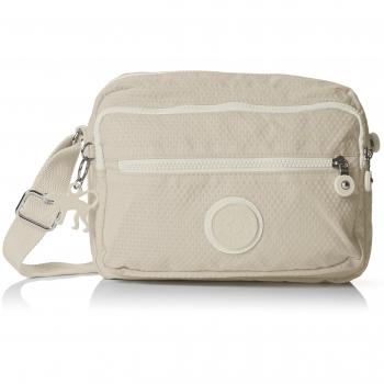Kipling Deena BPC Bolso Bandolera, Color Hueso