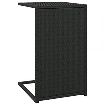 vidaXL C Table Black 40x35x60 cm Poly Rattan