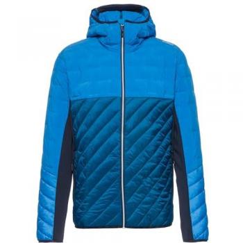CMP Unlimitech Hybrid Fix PrimaLoft Hooded Jacket for Men - Blue - Size XL