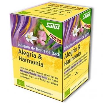 Salus - Infusión de Flores de Bach - Alegría & Armonía - 15 Sobres - Apoya una Actitud Estable y Positiva - Elaborada a Base de una Selección de Esencias Florales y Valiosas Hierbas