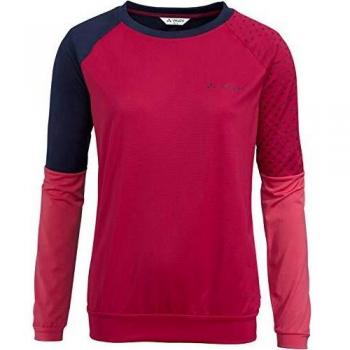 VAUDE Moab Longsleeve Camiseta de Manga Larga para Mujer, Cranberry, 36