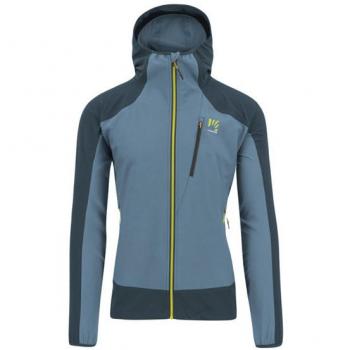 Chaqueta Softshell Karpos Parete Azul con Capucha para Hombre - Talla S