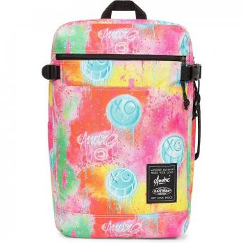Eastpak - Mochila Transit'r Pack 2 en 1 con capacidad de 28 L, modelo TRANSIT'R PACK FLUO CLOUDS