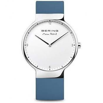 BERING Reloj Analogico para Mujer de Cuarzo con Correa en Silicona 15540-700