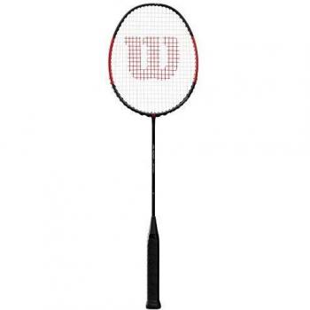 Wilson Blaze S2700 WRT8898004 - Raqueta de Bádminton, Peso en la Cabeza, Grosor de Empuñadura 4, Unisex, Negro y Rojo