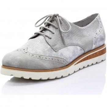 Remonte Zapatos de cordones de Material Sintético para mujer Plateado silber/silber/90, color Plateado, talla 45