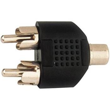 Adaptador Hembra RCA a Doble Macho RCA Electro Dh 13.685 8430552092703