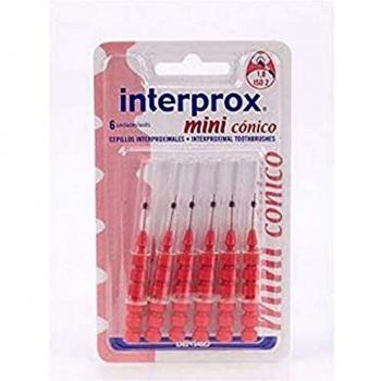 Interprox Conic Mini Toothbrush 1.0mm Red 6 units