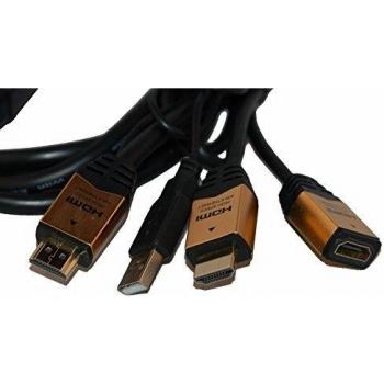 IberiaPC -Repartidor en cable 1 x HDMI macho a 1 x HDMI macho + HDMI hembra
