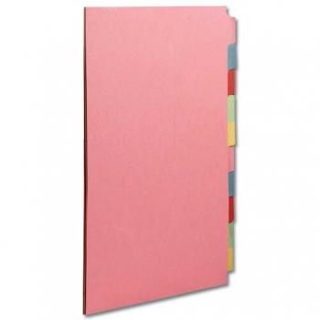 Concord Presentation Index Unpunched 10Part A4 Assorted 76099 Pack of 10 76099