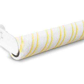 Mopa de Rodillo Universal Kärcher 2.863-384.0 para KFL 1, FCV 2 y FCV 3 - Multi-superficies, Microfibra, Blanco y Amarillo