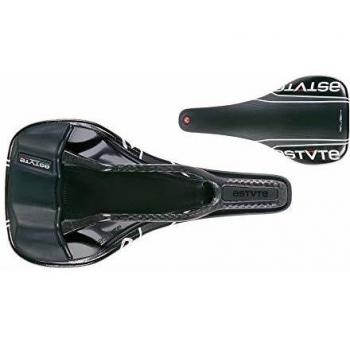Astute Rushlite SR Nylon Carbon, Sillín Ciclo Unisex - Adulto, Negro, 125 x 250 mm