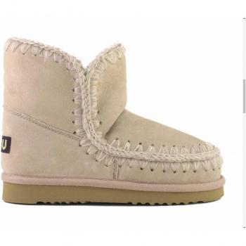 Mou Eskimo 18 Pink Flat Ankle Boots for Women - Size 38
