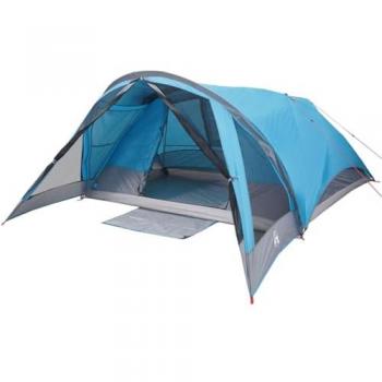 Tienda de campaña familiar para 6 personas impermeable azul