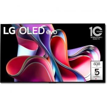 LG OLED77G36LA 77 4K UHD Smart Evo Gallery Design OLED TV con Procesador α9 Gen6, HDR10, Dolby Vision IQ/Dolby Atmos, webOS 23, y soporte de