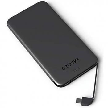 GROOVY Powerbank Modelo Android con cable Micro USB y adaptador Type-C. 4000 mAh