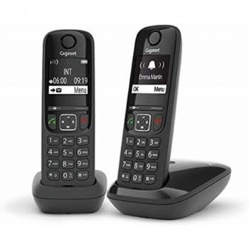 Teléfono Fijo Gigaset AS690 Duo Negro