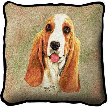Basset Hound Dog diseño de cojín