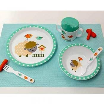KIOKIDS VAJILLA INFANTIL DE OVEJITA