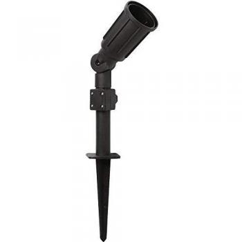 Foco LED de jardín Megatron Cappi 1 luz E27 16 W negro con pica