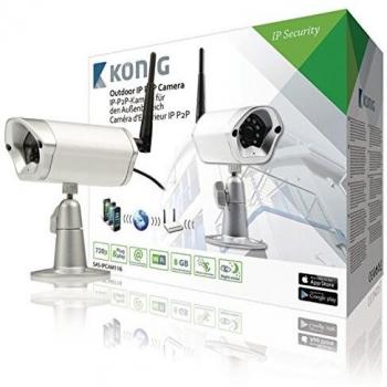 König SAS-IPCAM116 IP Exterior Bullet Color blanco - Cámara de vigilancia