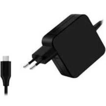 Cargador Adaptador de Corriente Universal Nilox 45W Automático Tipo C USB Negro