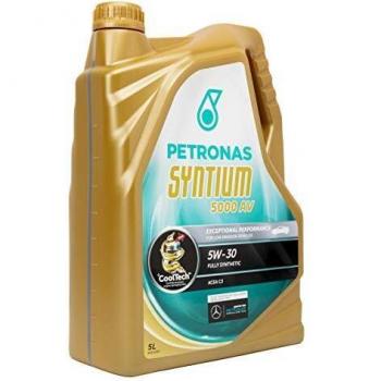 Petronas 18135019 Aceite DE Motor SYNTIUM 5000 AV 5W30 5 litros, Negro, Estandar