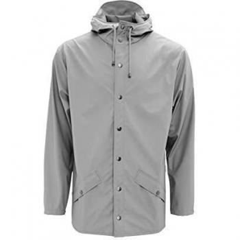 RAINS Chubasquero corto impermeable para hombre. gris XXSXS