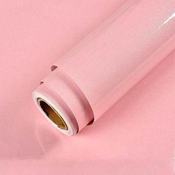 Hode Papel Adhesivo para Muebles Rosado 30cmX3m Impermeable Vinilo Papel Pintado Autoadhesivo PVC Cocina Baño Estante Contador Mesa de Pared