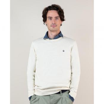 Jersey El Ganso Cuello Caja crudo para hombre