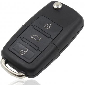 Ersatzgehäuse für Auto-Fernbedienung, 3 Tasten, für zusammenklappbare Schlüssel, für MK4 Golf 4 5 6 Passat Polo Touran