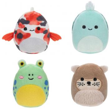 Squishville Mini Squishmallows Pack de 4 Peluches Pond Squad 5 cm