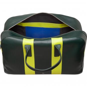 Dudu - Bolso de viaje grande de hombre de piel 32 L espacioso, bolsa de hombro de cuero, ideal para gimnasio y fin de semana, apto para hombres y mujeres, dimensiones 49cm