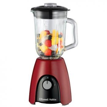 Batidora de Vaso Russell Hobbs Desire 27120-56, 650 W, 1.5 Litros, Vidrio, Rojo, 2 Velocidades + Pulse