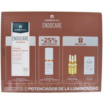 Endocare Radiance C Ferulic Edafence Serum 30ml + Endocare Contorno de Ojos 15ml + Endocare-C Oil Free Ampollas (3 unidades) + Endocare-C Peel Gel M