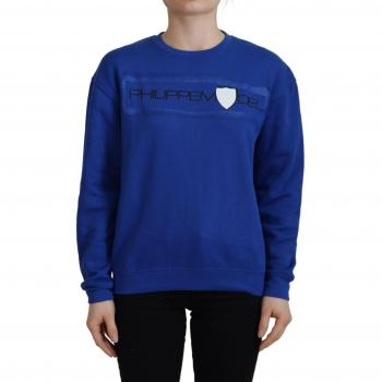 Philippe Model Blue Printed Long Sleeves Pullover Sweater - IT38|XS, Sweatshirts, female, Size: 2XS